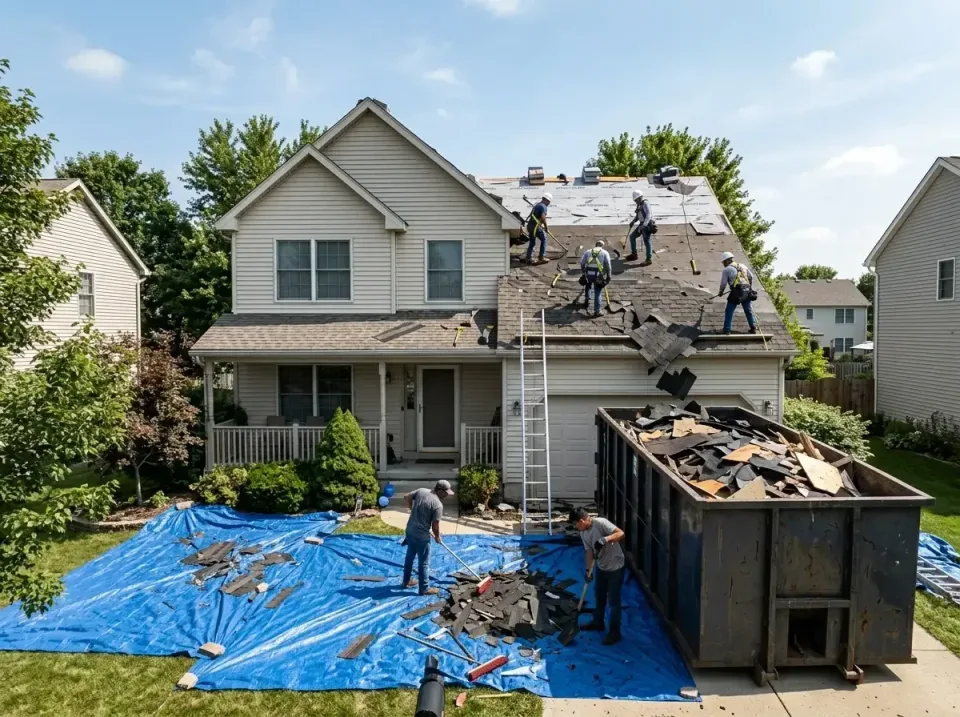 roof-replacement-debris-remova-004 — frequently asked questions, Cheapest Dumpster Rentals in Skokie, IL
